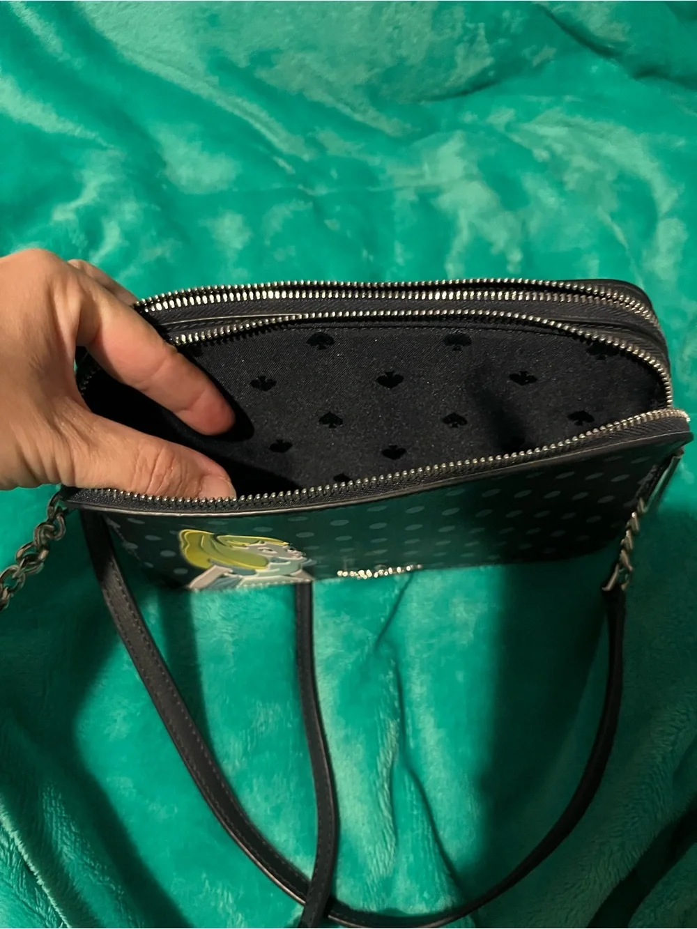 Kate Spade Polka Dot Alice in Wonderland Crossbody Bag